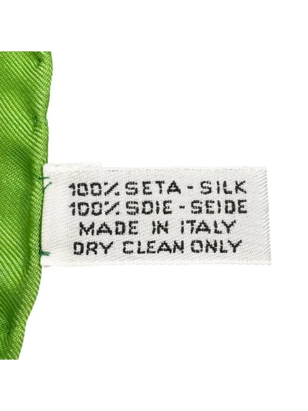 Celine Chain Coin All Over Print Silk Green Gold Scarf